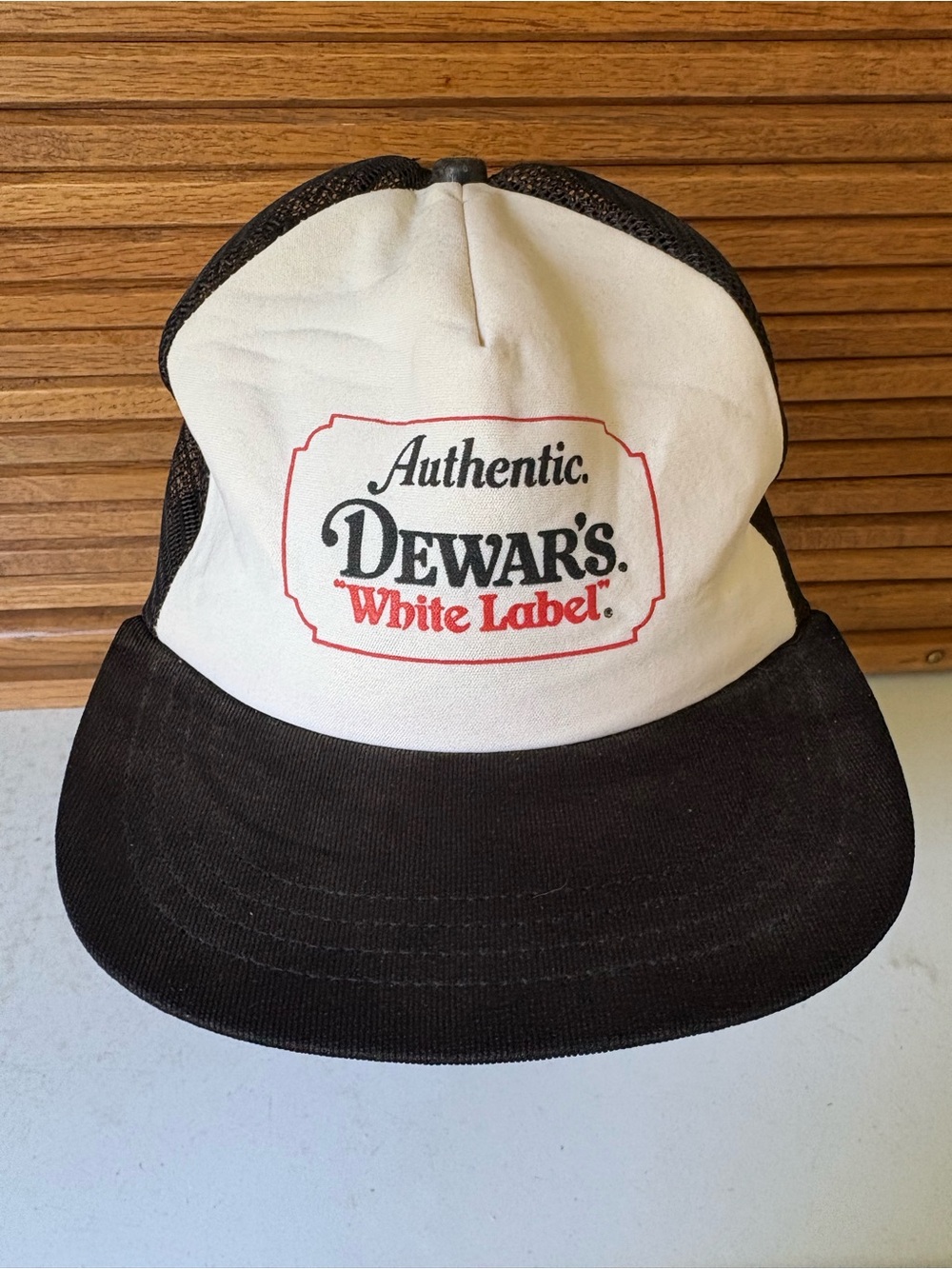 Authentic Dewar's Finest Scotch Whiskies White Label SnapBack Trucker Hat